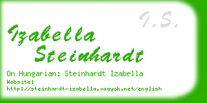 izabella steinhardt business card